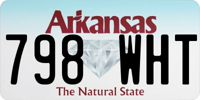 AR license plate 798WHT