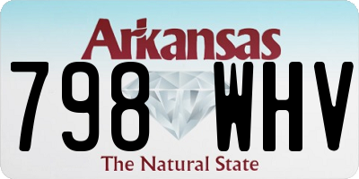 AR license plate 798WHV