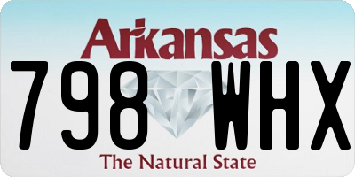 AR license plate 798WHX