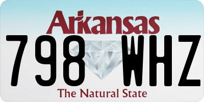 AR license plate 798WHZ