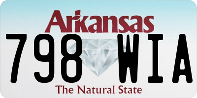 AR license plate 798WIA