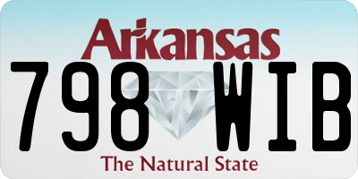 AR license plate 798WIB