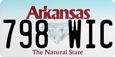 AR license plate 798WIC