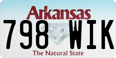 AR license plate 798WIK