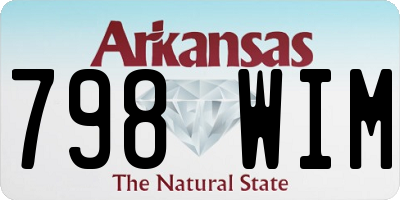 AR license plate 798WIM