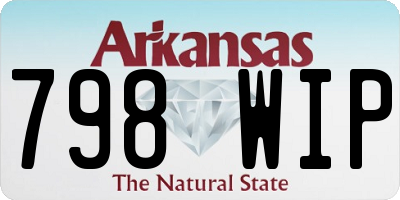 AR license plate 798WIP