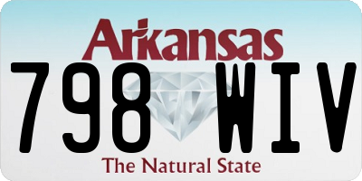 AR license plate 798WIV
