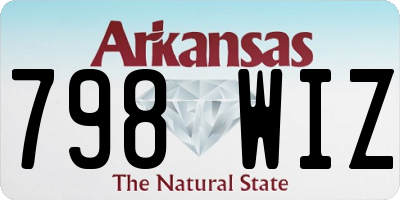 AR license plate 798WIZ