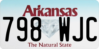 AR license plate 798WJC