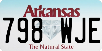 AR license plate 798WJE