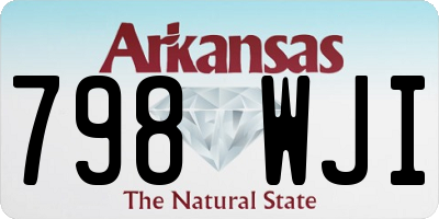 AR license plate 798WJI