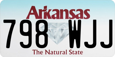 AR license plate 798WJJ