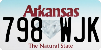 AR license plate 798WJK