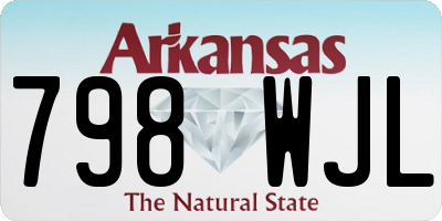 AR license plate 798WJL