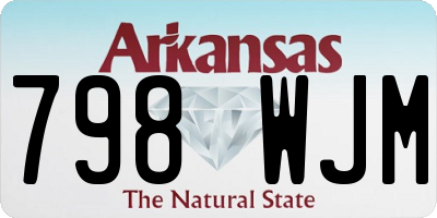 AR license plate 798WJM