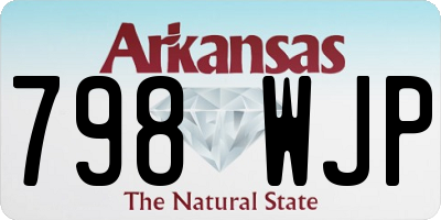 AR license plate 798WJP