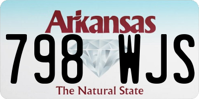 AR license plate 798WJS