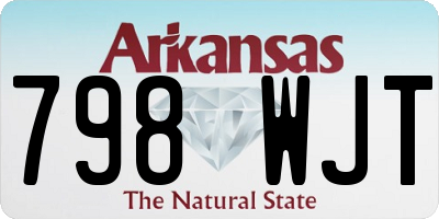 AR license plate 798WJT
