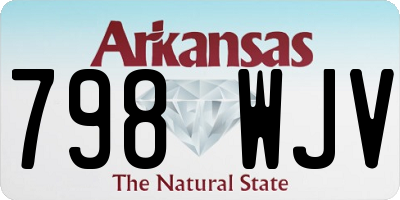 AR license plate 798WJV