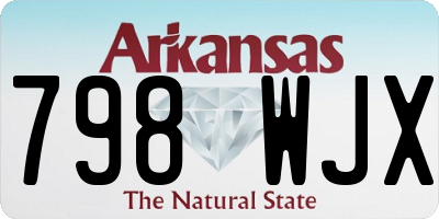 AR license plate 798WJX