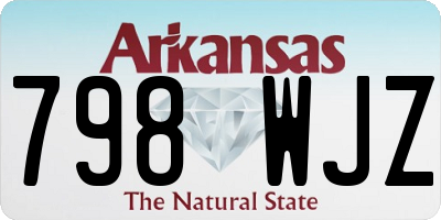 AR license plate 798WJZ