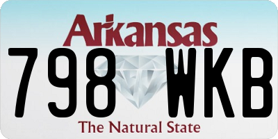 AR license plate 798WKB