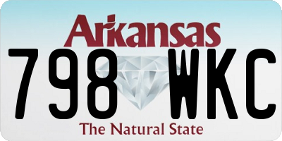 AR license plate 798WKC