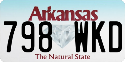 AR license plate 798WKD