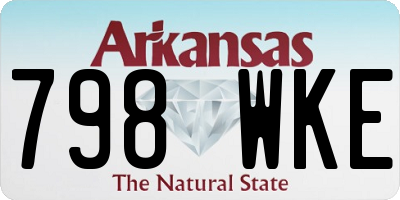 AR license plate 798WKE