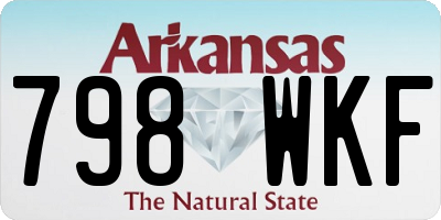 AR license plate 798WKF