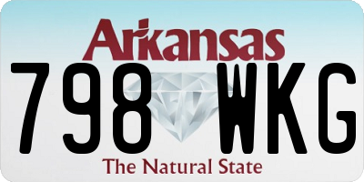 AR license plate 798WKG