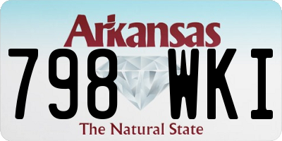 AR license plate 798WKI