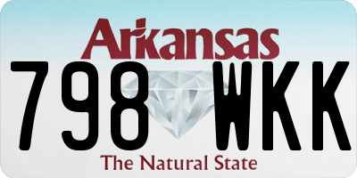 AR license plate 798WKK