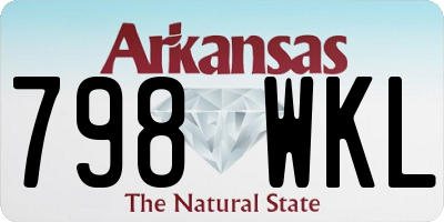 AR license plate 798WKL