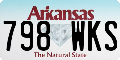 AR license plate 798WKS