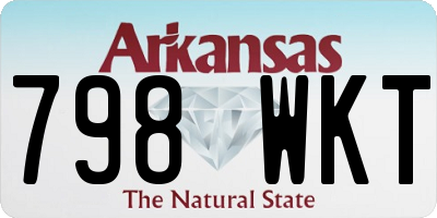 AR license plate 798WKT