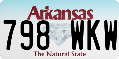 AR license plate 798WKW
