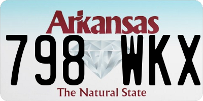 AR license plate 798WKX