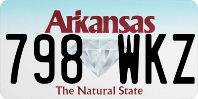AR license plate 798WKZ