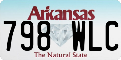 AR license plate 798WLC
