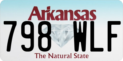 AR license plate 798WLF