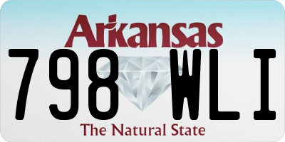 AR license plate 798WLI