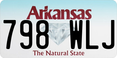 AR license plate 798WLJ