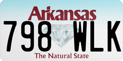 AR license plate 798WLK