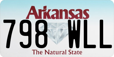 AR license plate 798WLL