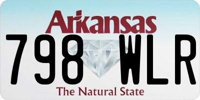 AR license plate 798WLR