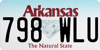 AR license plate 798WLU