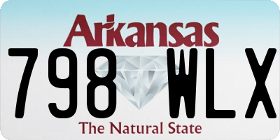 AR license plate 798WLX