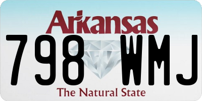 AR license plate 798WMJ