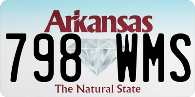 AR license plate 798WMS
